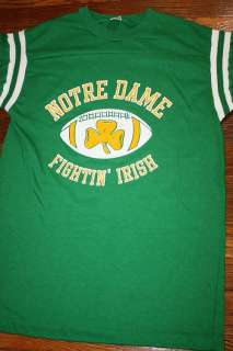 vtg 70s NOTRE DAME footbal jersey shirt * FIGHTING IRISH 