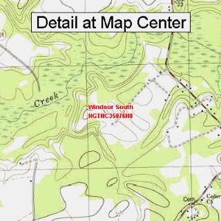  USGS Topographic Quadrangle Map   Windsor South, North 