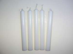 White Spell Charm Taper Candles x5 Purity  