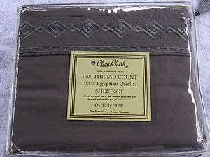 Clara Clark 1600 Thread Count Egyptian Quality Sheet Sets SLATE GRAY 