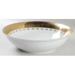  Everyday Luxe Gold Grandeur 10 Round Serving Bowl, Fine 