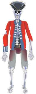 Pirate Party Large Jointed Pirate Skeleton decoration  