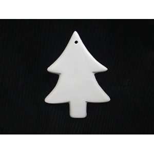   bisque unpainted 04 176 plain smooth tree ornament 4 