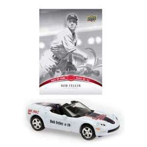  2008 MLB Chevy Corvette with HOF Trading Card   Cleveland 