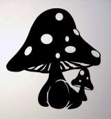 Mushrooms #1 Vinyl Car Decal 3x3 Sticker Magic Mellow  