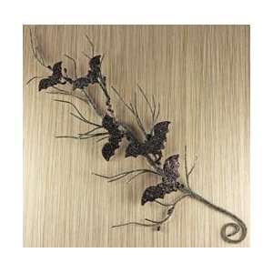  Prima Flowers Trick Or Treats Embellishments Bat Vine Stem 