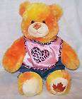 Build A Be​ar Plush Orange/Yel​low Sparkle Bear w/Outfit