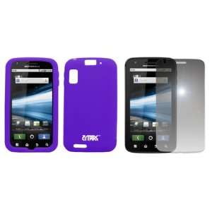  EMPIRE Purple Silicone Skin Case Cover + Mirror Screen 