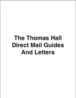 THE THOMAS HALL DIRECT MAIL GUIDES AND LETTERS COPYWRITING GARY 