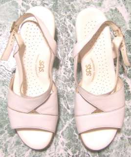 SAS White TriPad Comfort Sandal Shoes Size 7.5 N  