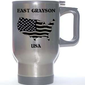  US Flag   East Grayson, Texas (TX) Stainless Steel Mug 