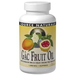  Gac Fruit Oil 1,000 mg 30 Softgels   Source Naturals 