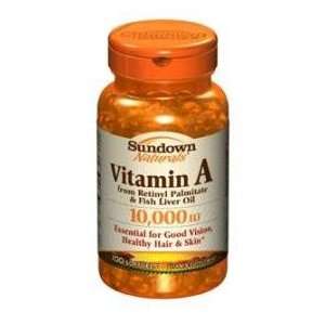  Sundown Vitamin A Softgels 10000iu 100 Health & Personal 