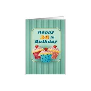  30 years old Cupcakes Birthday Greeting Cards Card Toys 