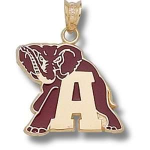   University of Alabama New A Ele 5/8 Enamel Pendant (14kt) Sports