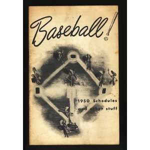  1950 Schedules And Other Stuff ~ Al ~ Nl ~ Baseball 