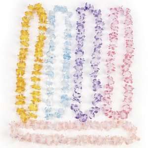  12 small Flower leis  assorted color lei Toys & Games
