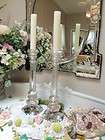   Venetian Glass Mirror~Tole Flower Crown~Paris Apartment Chic  