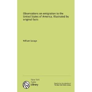  Observations on emigration to the United States of America 