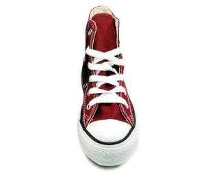 CONVERSE ALL STAR Chuck Taylor High Top Maroon YOUTHS BOYS Sizes 