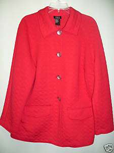 RQT Womens Red Blazer Jacket Coat 1X 1 X NEW  