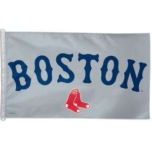   Sox MLB 3x5 Banner Flag (Gray Background) (36x60) 