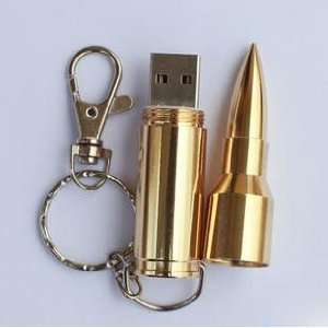  16gb Golden Bullet Shape U Disk Electronics