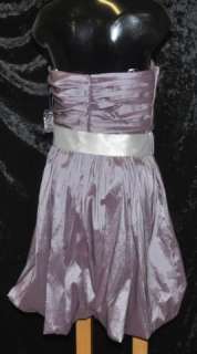 Oleg Cassini Womens Strapless Dress   Lilac Purple Size 10  