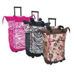 Olympia Sports Plus Pattern 20 inch Rolling Shopper Tote   
