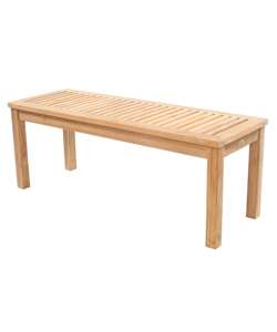 Classic 4 foot Backless Teak Bench  