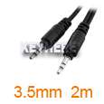 New 2.5mm to 3.5mm Stereo headphone adapter 3.5 mm jack  