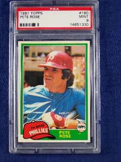 topps 180 pete rose graded psa 9 click on the link to view our many 