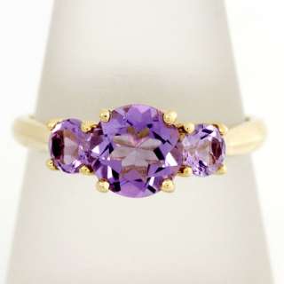 84CT GENUINE NATURAL AMETHYST 9CT 9K SOLID GOLD RINGS  