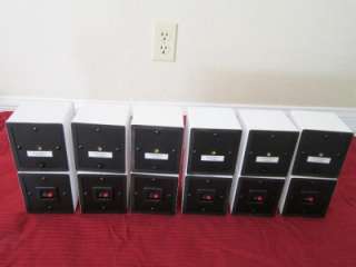   Speakers.Home Theater Rear White Surround Sound System Set.Lot  
