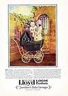 wicker baby carriage ad lloyd loom products 1927  