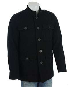 Kenneth Cole Reaction Mens Military Inspired Wool Coat   