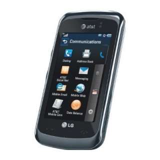 New ATT Unlocked LG Encore GT550 Black Touchscreen GSM Cell Phone 