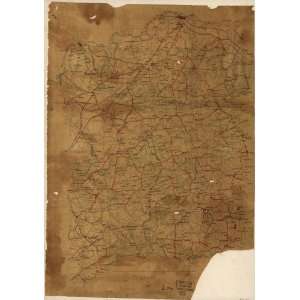 Civil War Map Map of Spotsylvania County, Va 