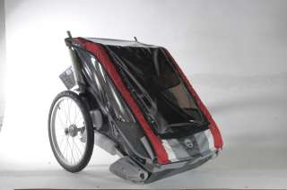 NEW 2012 CHARIOT COUGAR 2 CHILD STROLLER TRAILER CARRIER RED  