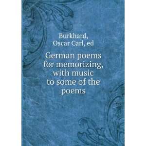  German poems for memorizing, with music to some of the 