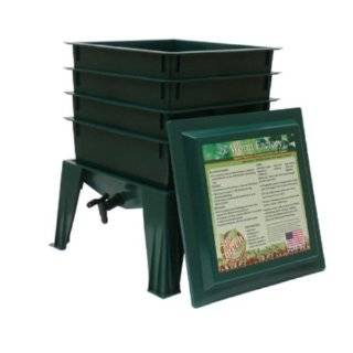  Worm Factory DS4BT 4 Tray Worm Composter, Black Patio 