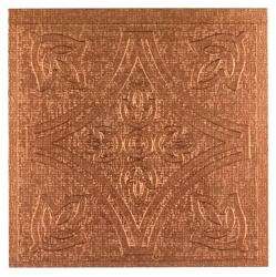 Self Stick Copper Vinyl Wall Tiles Backsplash (4x4) 3 Square Feet 