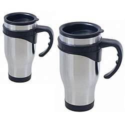 Stainless Steel Coffee Mugs (Set of 2)  