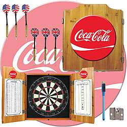 Coca Cola Collectible Dart Board Cabinet  