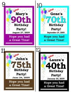 PERSONALIZED 50th BIRTHDAY PARTY FAVORS MAGNETS any age  