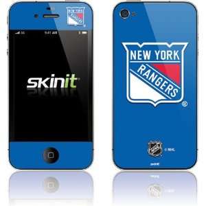  New York Rangers Solid Background skin for Apple iPhone 4 