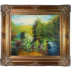 Monet Corner of the Garden at Montgeron Canvas Art  
