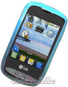 BLUE TPU Gel Skin Case Cover 4 NET 10 TRACFONE LG 800G  