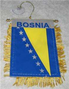 BOSNIA Sarajevo Banja Luka Tuzla Bosnian Mini Flag  