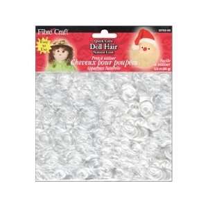    Fibre Craft Doll Hair Quick Curls 3oz White (3 Pack) Beauty